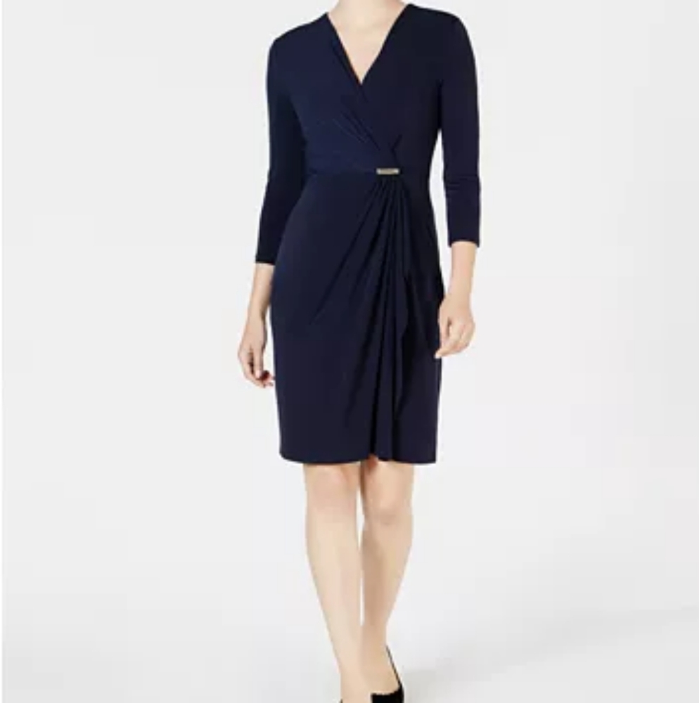 CHARTER CLUB faux wrap dress